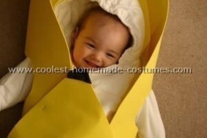 El disfraz de plátano casero más chulo para un niño